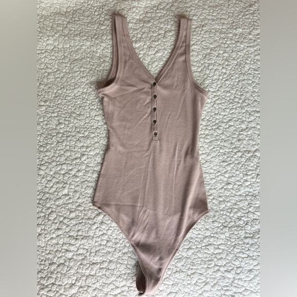 Abercrombie & Fitch Pink Shapewear Bodysuit - Picture 1 of 4